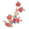 1pcs Red Color Pattern Phoenix Flower Patch Large Size Chinese Style Patch  For Clothes DIY