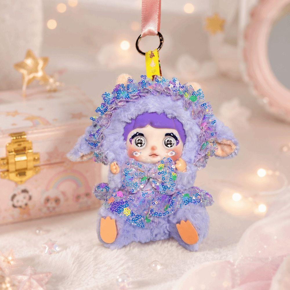 Sheep New Year Plush Lamb Pendant Shiny Sequined Lamb Plush Toy Delicate Bag Charms Key Decor