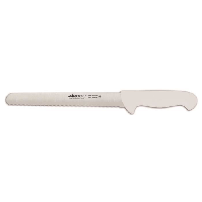 Couteau de chef pâtissier - ARCOS - Prof 295024 - Acier inoxydable NITRUM - Lame 25 cm - Ergonomique