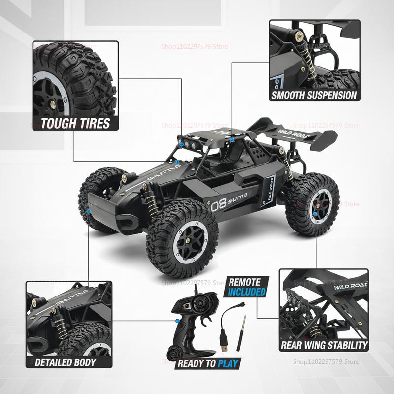 AAXX1 DK087 1:16 2WD бесщеточный высокоскоростной внедорожный гоночный автомобиль с дистанционным управлением для дрифта 20 км/ч со светодиодным освещением 2x2 RC Truck Car Model Toy