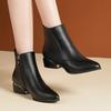 Boots for Women 2024 New Simple and Versatile Pointed-toe Women's Boots Comfortable Low-heeled Commuting Ladies Shoes