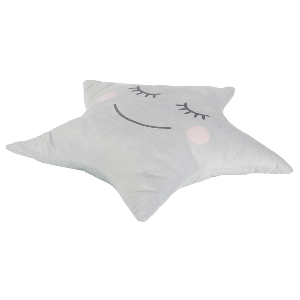 Les Trésors De Lily [A1825] - Дизайнерская подушка 'Этуаль' серая - 44x37 см