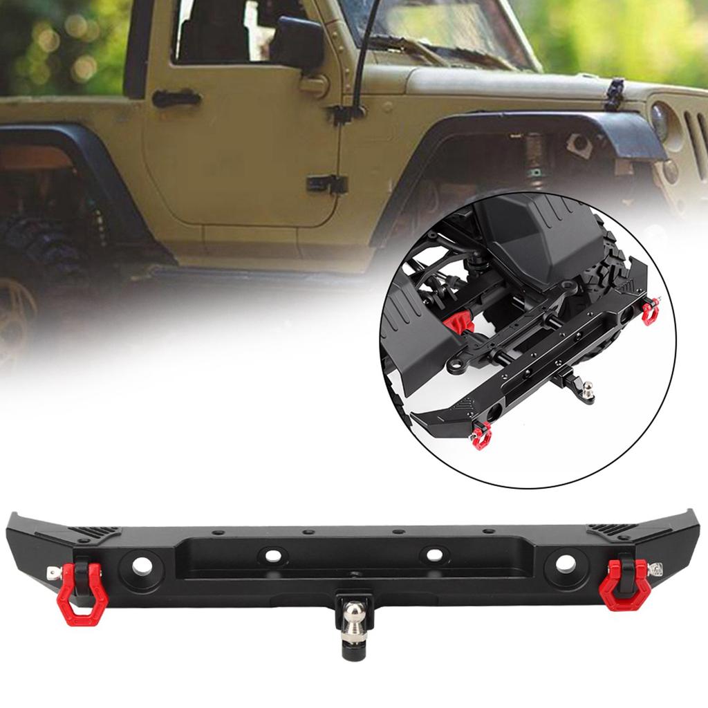 Металлический задний бампер с D-образными кольцами, подходит для модели автомобиля Axial SCX10 III AXI03007 110 RC