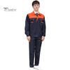 Workwear Suit for Men Women Wear-resistant Worker Clothing Lapel Collar Zipper Long Sleeve Top Pants Work Uniform Set for Repairman Workmen