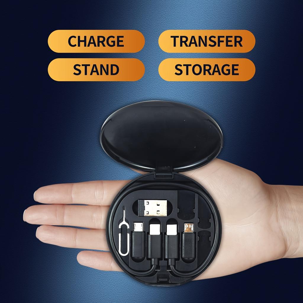 Цифровые кабели Комплект кабелей-переходников для зарядки с несколькими USB-разъемами, комплект для преобразования USB C USB A и Type C на штекер Micro/Type C, передача данных, хранение карт