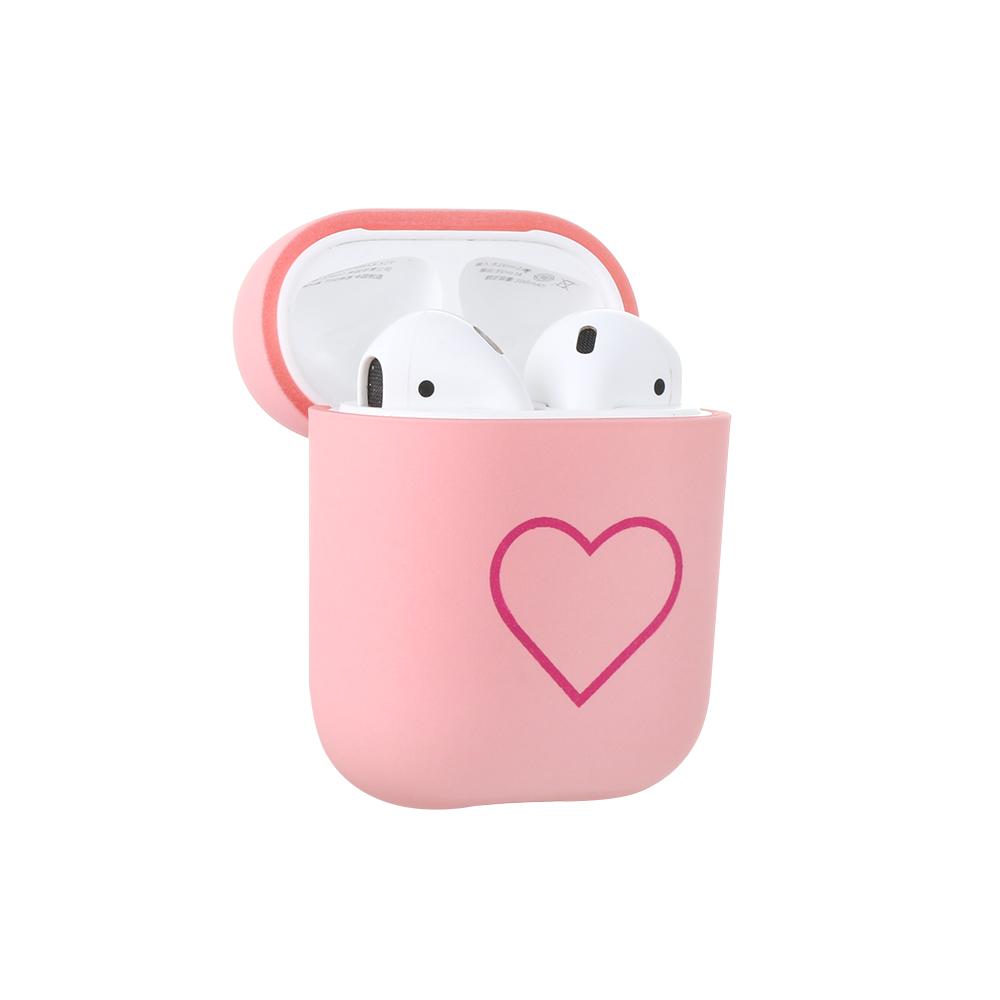 Аксессуары для наушников Милые защитные чехлы для Apple Airpods Жесткий ПК-чехол Сердце любви