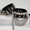1 Набор Панк Браслетов для Мужчин Женщин Панк Готика Шипы Заклепки ПУ Кожа Браслет Браслеты Хип Хоп Вечеринка Ювелирные Изделия Подарок