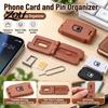 Durable Plastic Card Holder SIM Case, 3D Printed Portable Storage Box Mobile Phone Accessory Case with Eject Pin Slot, Memory Organizer for