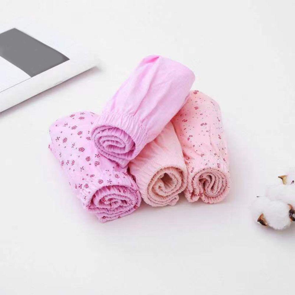 5PCS High Waist Elderly Plus Size Briefs Breathable Women Underwear Flower Cotton Panties  Gifts