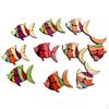50pcs Colorful Fish Wooden Buttons Embellishment Scrapbooking Craft DIY