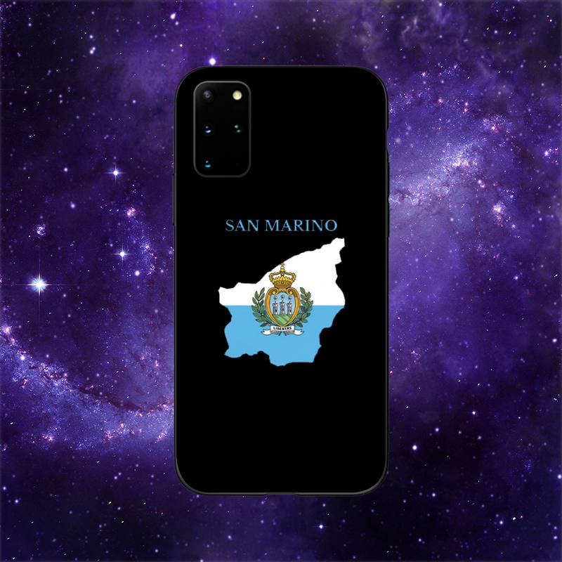 Чехол для телефона с флагом Сан-Марино для Samsung Galaxy S10 S20 S21 Note10 20Plus Ultra
