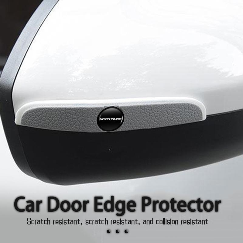 4Pcs Rubber Anti Collision Strip Car Door Rearview Mirror Protector Stickers For KIA Sportage Ceed Sorento Niro Cadenza Proceed kpaxs22