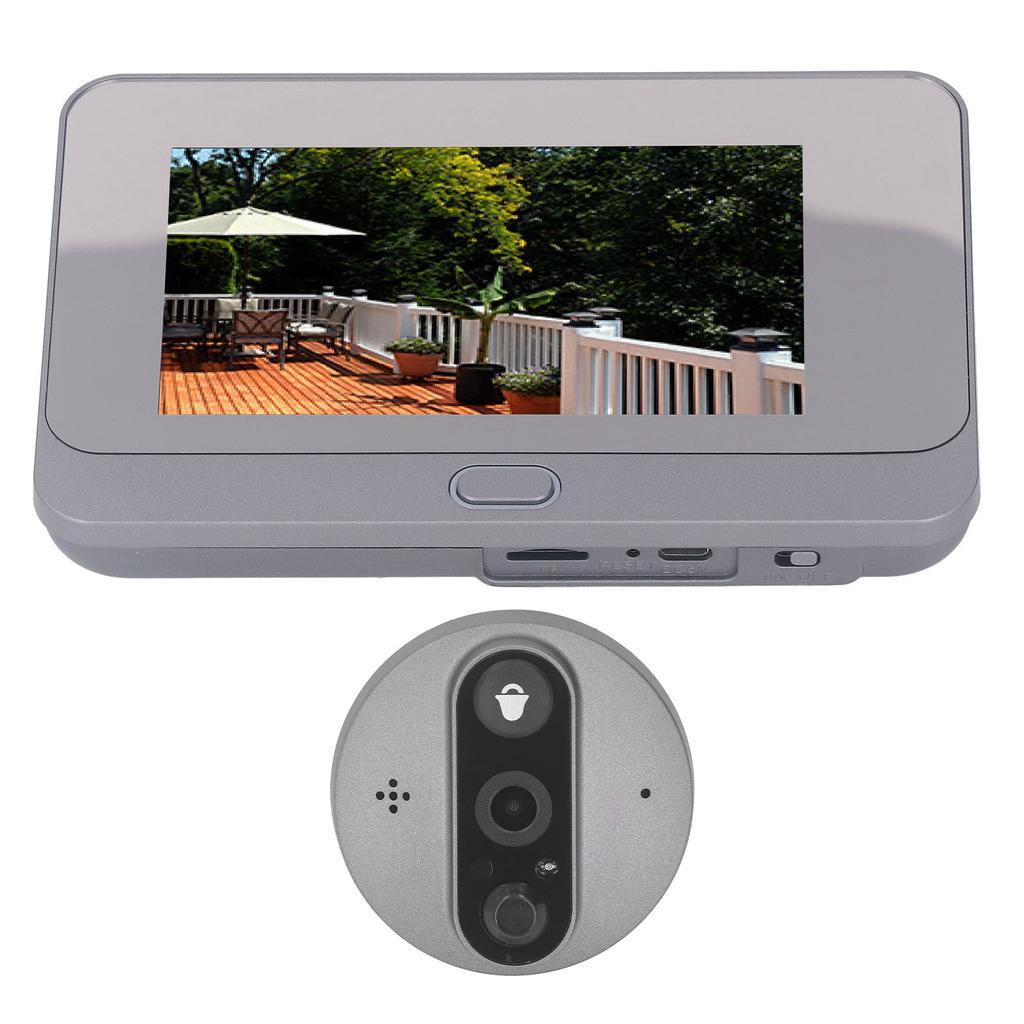 Интеллектуальный визуальный дверной звонок с экраном 4,3 дюйма, беспроводной HD-электронный визуальный дверной звонок для Tuya