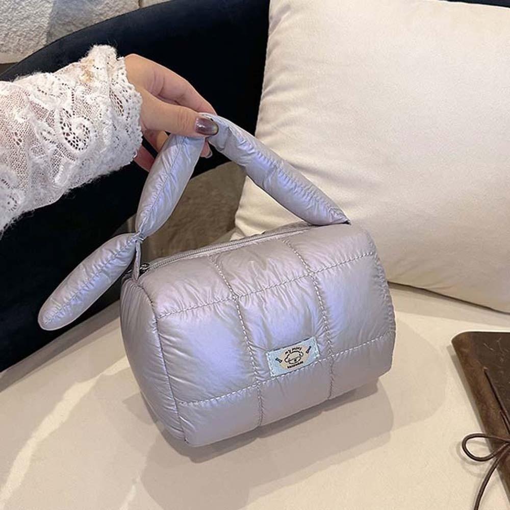 Стеганая пухлая сумка-тоут большой вместимости, стеганая сумка-пуховик, сумка-облако с плиссировкой, дорожная