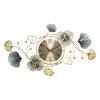 New Chinese Style Creative Clock Mirror Living Room Dining Room Clock Wall Mirror Light Luxury Wall Clock Wall Decoration Ginkgo Leaf
