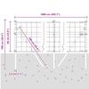 Ground Fix Welded Wire Fence 10 x 0.6 m (W x H)