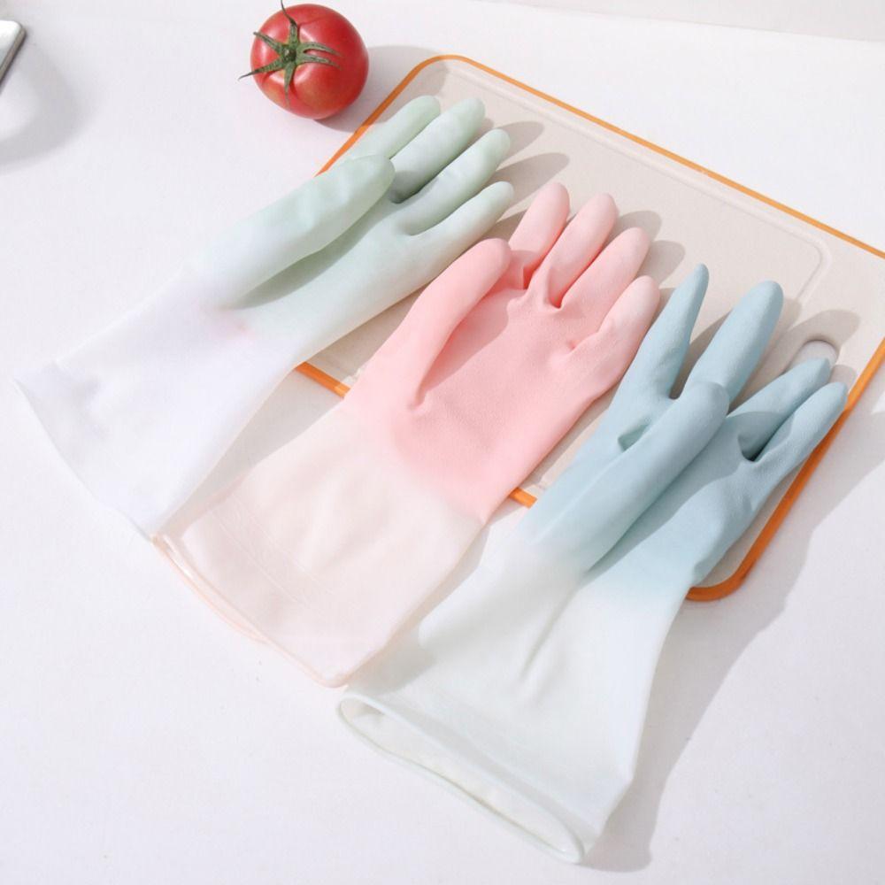 Housework Household Dishwashing Cleaning Tool Rubber Gloves Cleaning Gloves Silicone Gloves