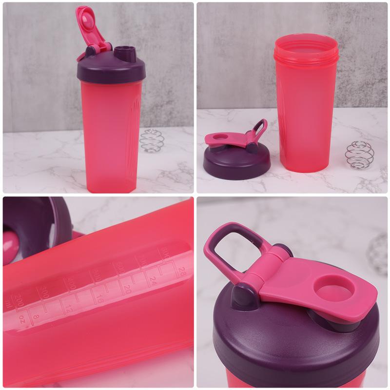 Water bottle800ML graduated protein powder shaker cup mixing cup fitness cup large capacity with handle food grade PP portable