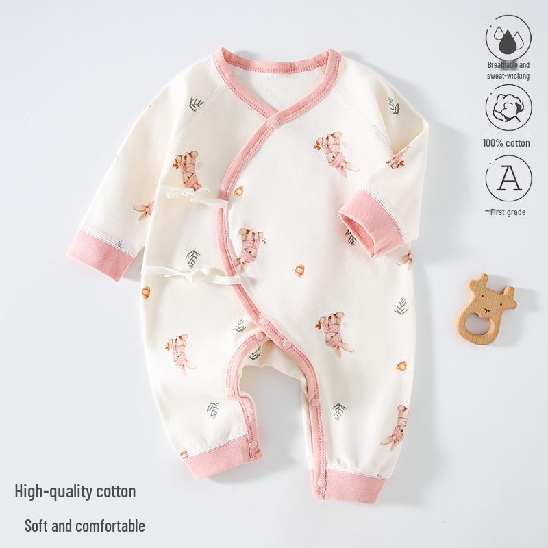 Весенний хлопковый ромпер для новорожденных - Боди с длинным рукавом для девочек