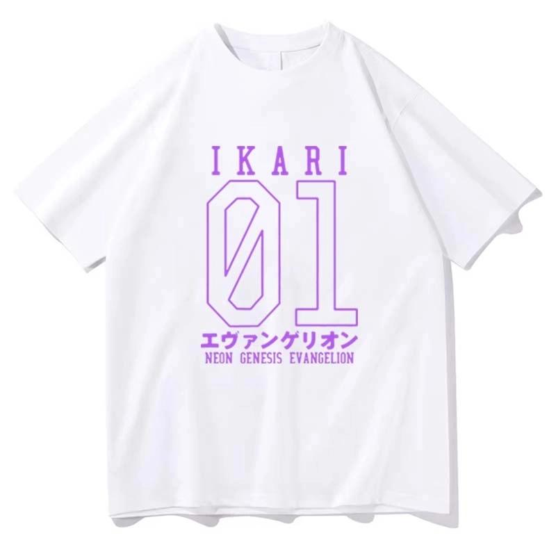 Neon Genesis Evangelion Printed T-shirt Women Men Summer Harajuku Casual Loose Fashion Streetwear Y2K Short Sleeve Tops T-shirt