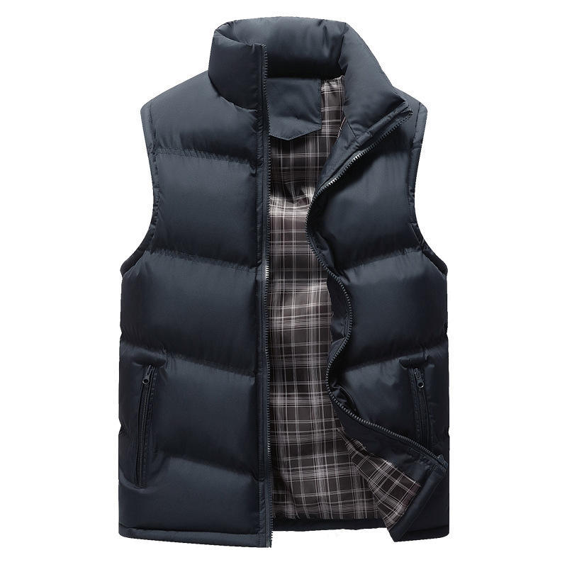 Men's Cotton-padded Clothes Youth Cotton-padded Clothes Warm and Thickened Cotton-padded Jackets Down Cotton Vests Winter Cotton Vests