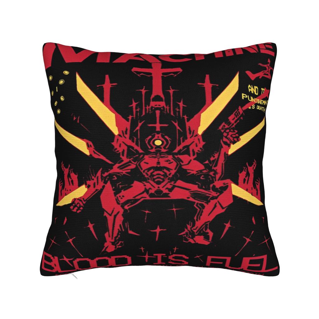 Подушки с принтом из видеоигры Ultrakill Наволочки Чехлы для подушек Теплый декор для гостиной На молнии Разные размеры