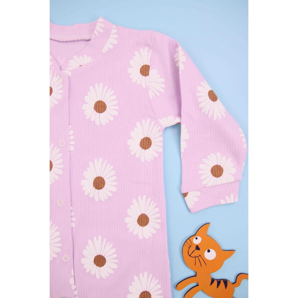 Бежевый Baby Baby Baby с принтом Daisy Baby Finding 100% хлопок