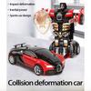 Children's Inertia-Driven Deformation Car Toy with One-Key Transformation Feature