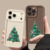 Christmas Tree Pattern Case For iPhone 17 Air 16e 16 15 14 Pro Max 13 17 Pro Max 17 Pro 17 Shockproof Soft TPU Silicone Phone Cover Funda