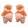 2Pcs 3D Shiba Inu Dog Belly Sticker Squeezeable Decoration Soft Pink Background Mobile Phone Decoration Sticker For Home Decor