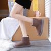 Snow Boots Women  New Fashion All -Match Short Tube Cotton Shoes Winter Warmth And Velvet Thick Bread Shoes