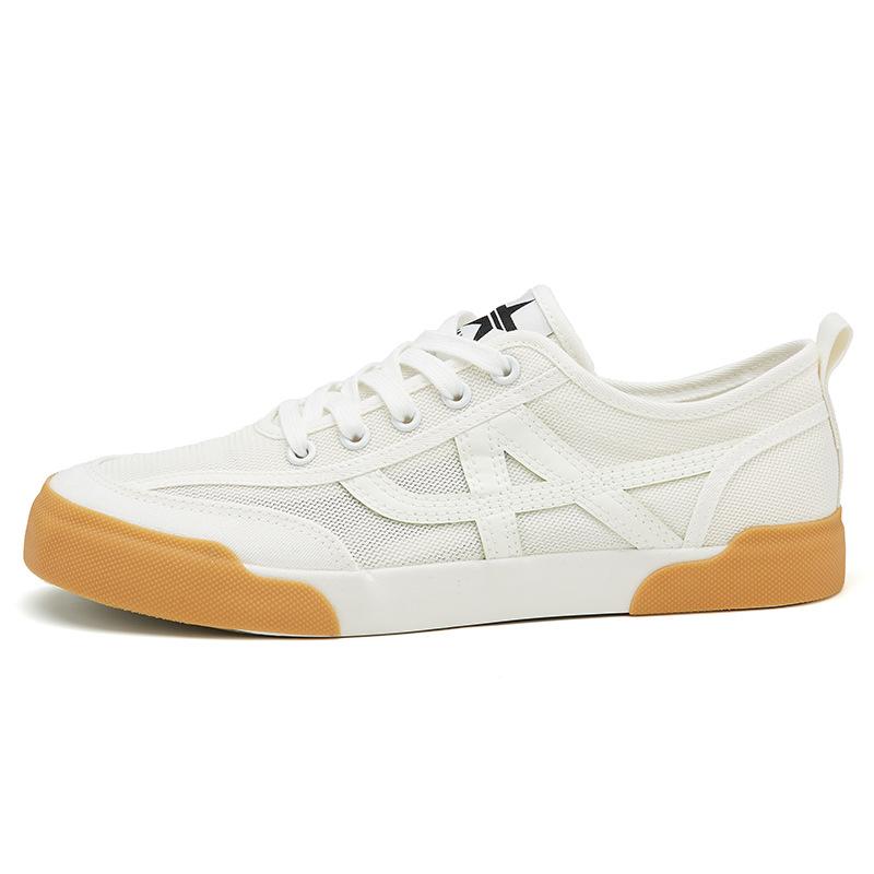 Новая летняя мужская обувь, модная, универсальная, дышащая и удобная, повседневная обувь на шнуровке