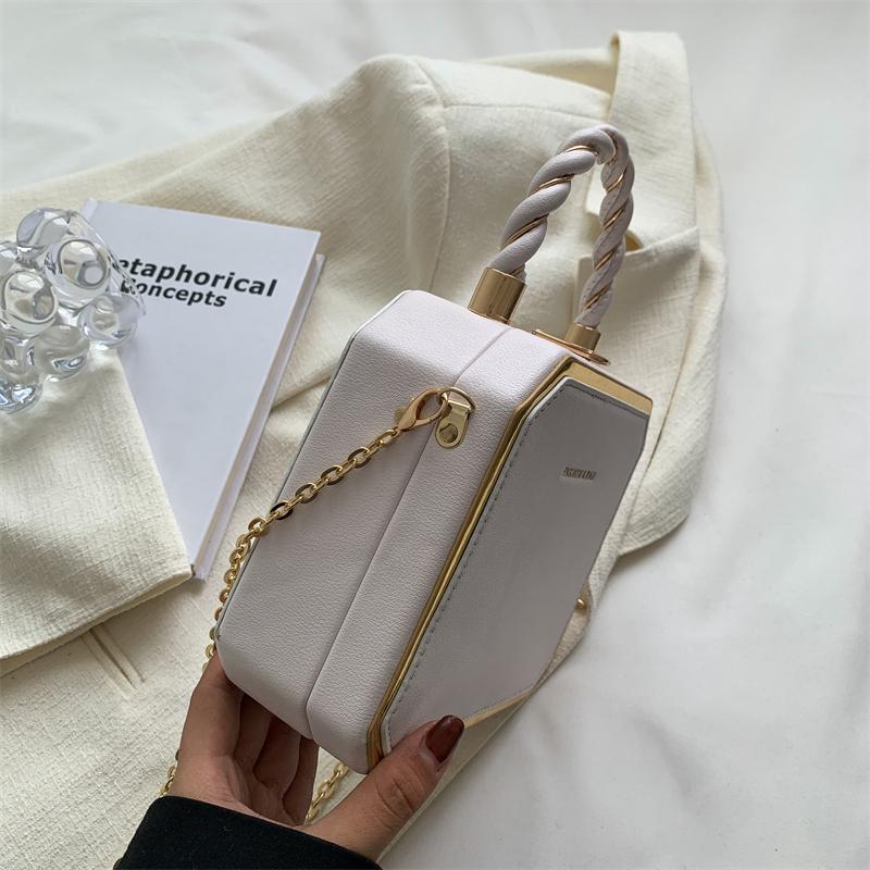 Chain Box Shoulder Bag Crossbody Bag for Woman Messenger Bags Ladies Handbag