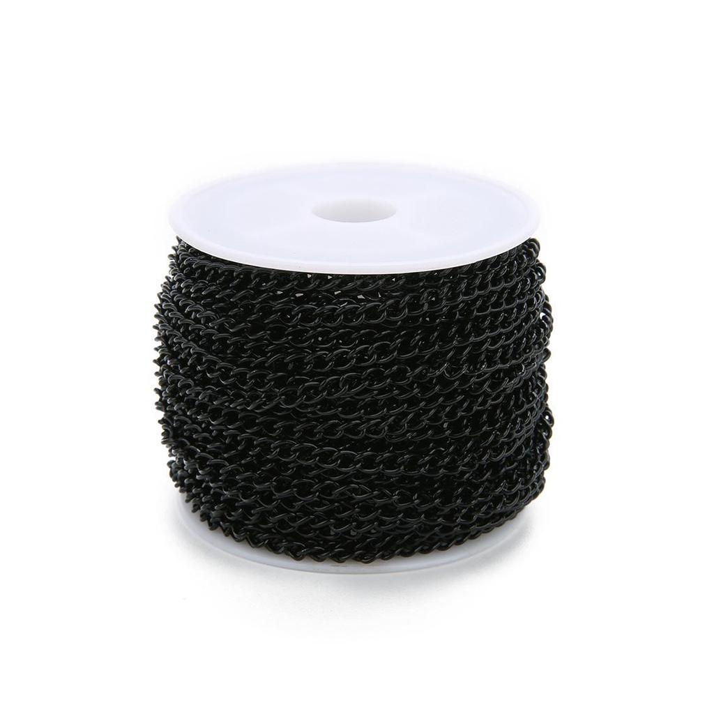 Овальная гальванизированная железная цепочка, кулон, шнурок, ожерелье, DIY, полуфабрикатная металлическая цепочка.