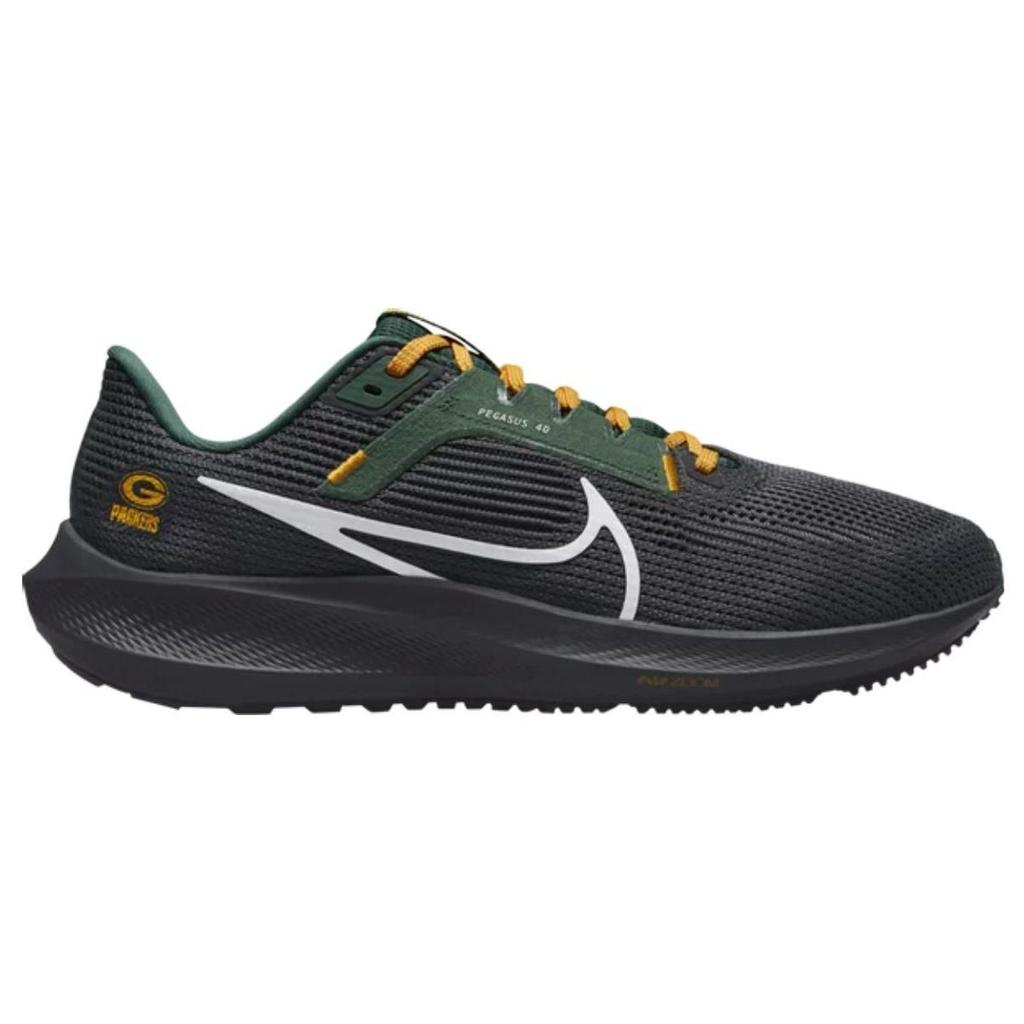 Кроссовки мужские NFL x Nike Air Zoom Pegasus 40 Green Bay Packers Черный Антрацит Ель DZ5964-001