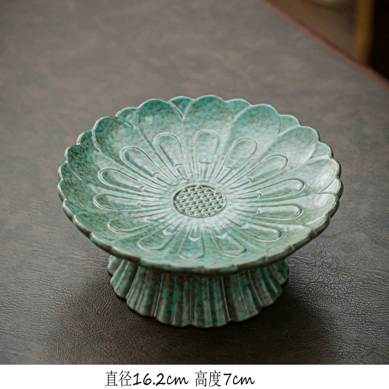 Керамическая тарелка на высоких ножках, форма для торта, тарелка для десерта, поднос для напитков, фруктовая чаша, подставка для торта, поднос для закусок, декоративные тарелки, подставка для дисплея