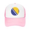 Bosnia and Herzegovina Flag Mesh Baseball Cap Unisex Women HipHop Trucker Worker Cap  Hat Adjustable Summer Trucker Caps