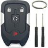 Сменный корпус для смарт-ключа-брелока подходит для GMC Acadia Terrain     Бесключевой доступ Чехол для автомобильного пульта HYQ1EA (4 Кнопки A)