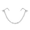 Fashion Body Jewelry None Pierced Double No Piercing Nose Clip Nose Chain Nose Ring Fake Nose Ring