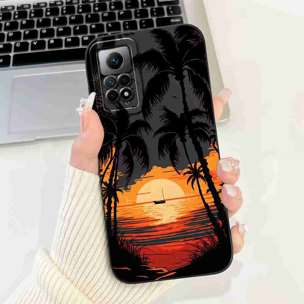 Чехол для Xiaomi Redmi Note 12 Pro 4G, цветной painted чехол, мягкий тонкий чехол для телефона, задняя крышка для Redmi Note12 Pro 12Pro 4G, Capa