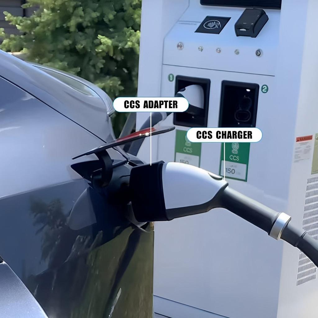 Адаптер быстрой зарядки Ccs 1, совместимый с Tesla Model 3/Y/S/X, 500 В постоянного тока, 250 кВт, стандартный адаптер зарядного устройства Ccs для автомобилей