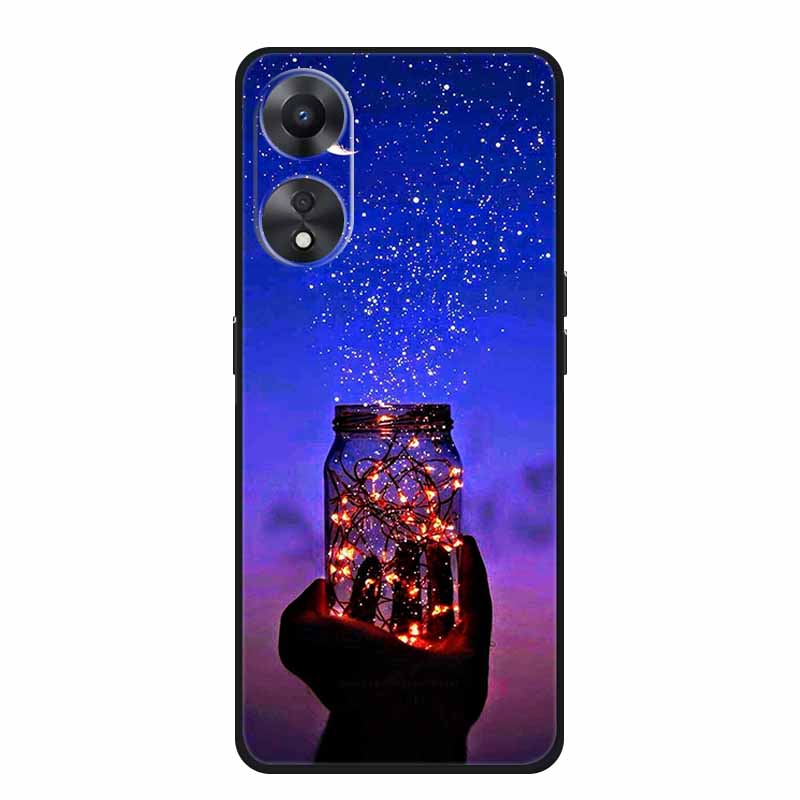 Чехол для OPPO A78 5G Модный силиконовый мягкий ТПУ задняя крышка для Oppo A58 A58X 5G OPPOA78 5G Чехлы для телефонов Ударопрочный CPH2483 Fundas