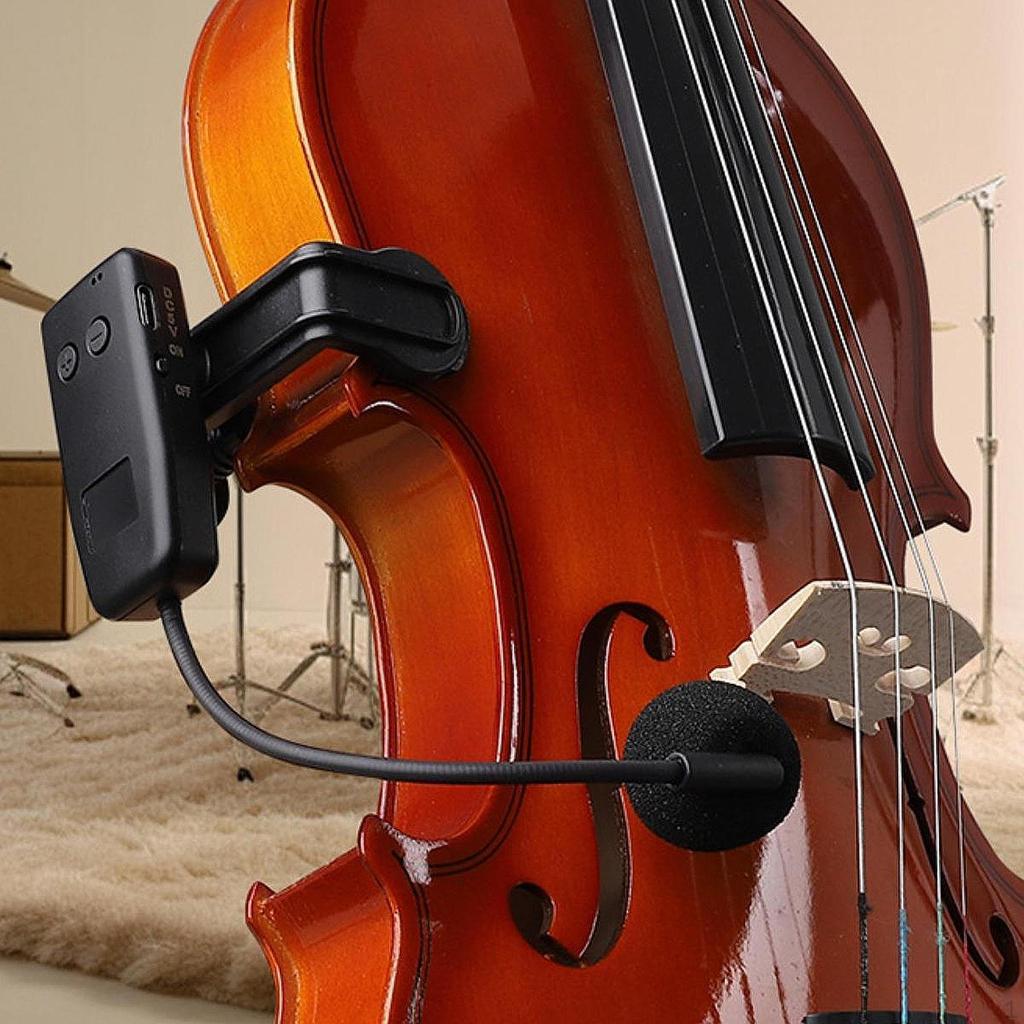 Скрипичный микрофонный инструмент конденсаторный зажим портативные беспроводные инструменты для личных упражнений