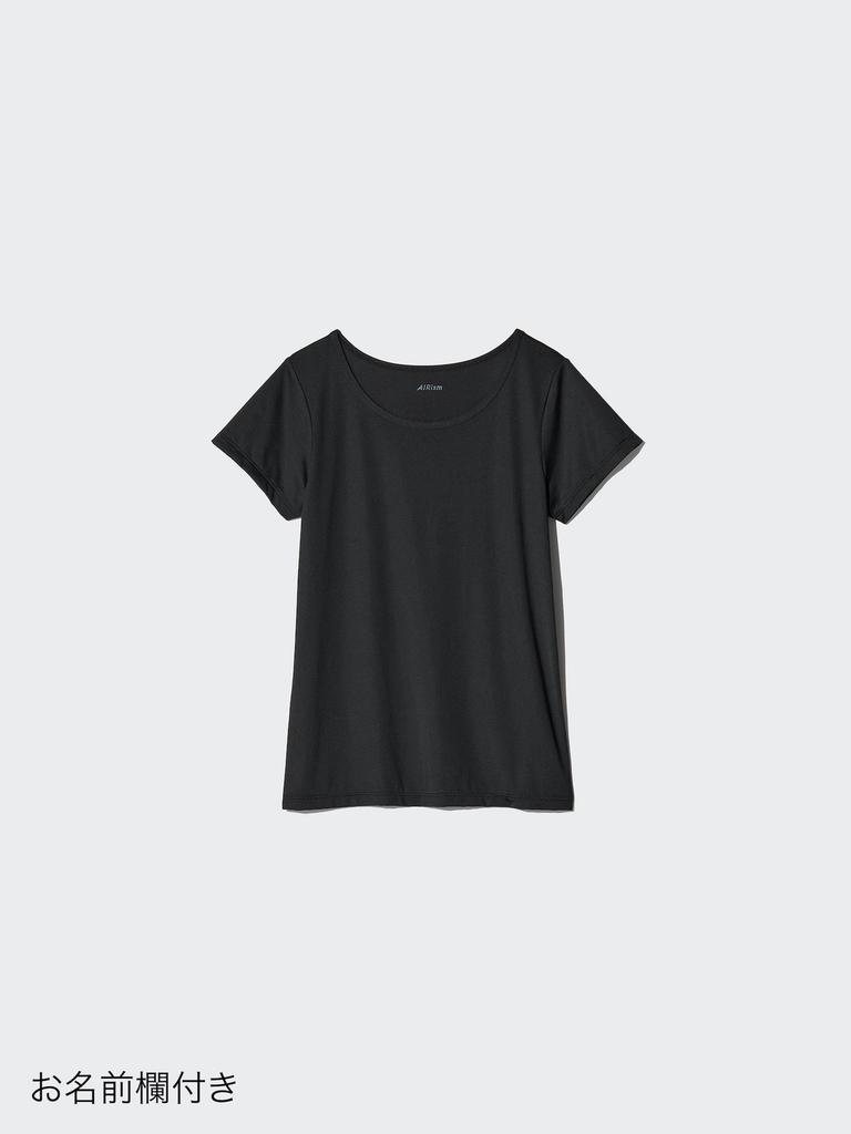 Uniqlo Японская футболка Air Rhythm с микросеткой и U-образным вырезом