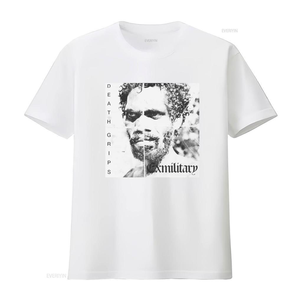 DEATH GRIPS Exmilitary T Shirt Vintage Style Unique Design Perfect for Music Fans vintage Washed Slightly Stylish streetwear