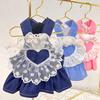 Pet Spring and Summer Princess Dress Dog Cat Denim Strap Skirt Small Medium Dog Pomeranian Teddy Dog Clothes Cat Supplies