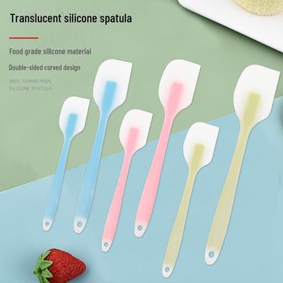 Термостойкий полупрозрачный силиконовый скребок для выпечки, тортов, крема, масла, смешивания, джемов и многого другого.