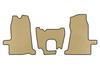 EVA Mats (2000-2006, 1-20251, Manual Transmission, Beige) for Ford Transit