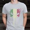 Italy Skull Flag Ride On Motorbike Ride Forever Biker Mens T-shirt #B