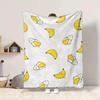 1pc Cute Banana Design Blanket Warm, Cozy, And Soft, Suitable for Sofas, Beds, Cars, And Office Use.Perfect for Camping And Travel, Making It a Great